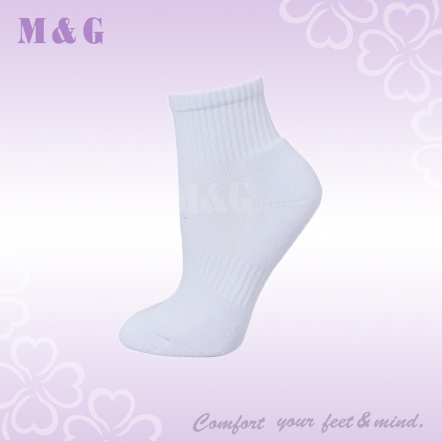 毛巾底運動襪-YP00060(白)