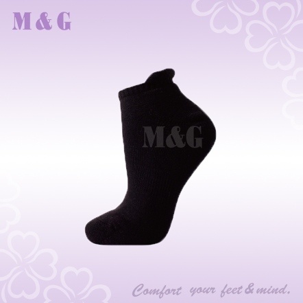 毛巾底運動短襪-XP00062(黑)