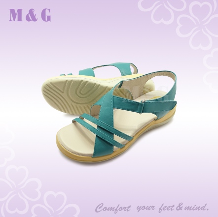 綠經典交叉休閒涼鞋-BD05465