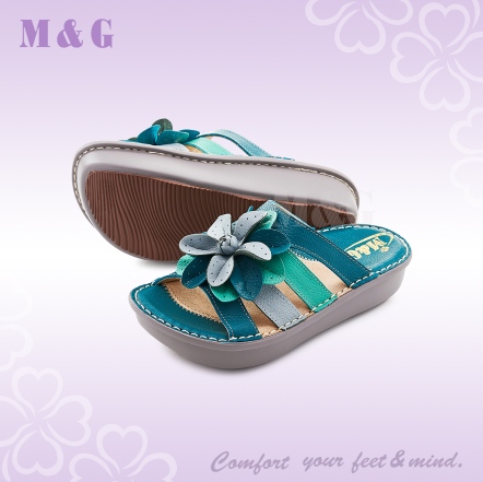 海軍藍花拖鞋-FD05490