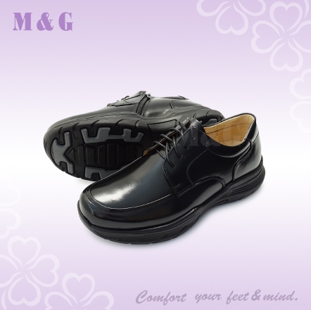 寬楦綁帶男皮鞋-XP06005