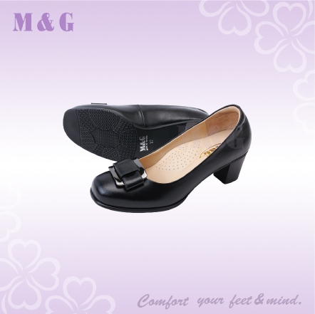 立體方扣女跟鞋-XD05665