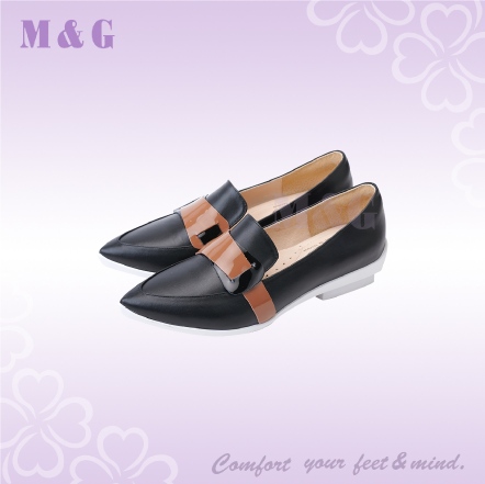 拚色休閒女低跟-XD05611